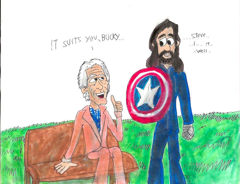 Steve Passes His Shield to Bucky by SonicClone on DeviantArt