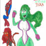 Spider-Man, She-Hulk and Tigra