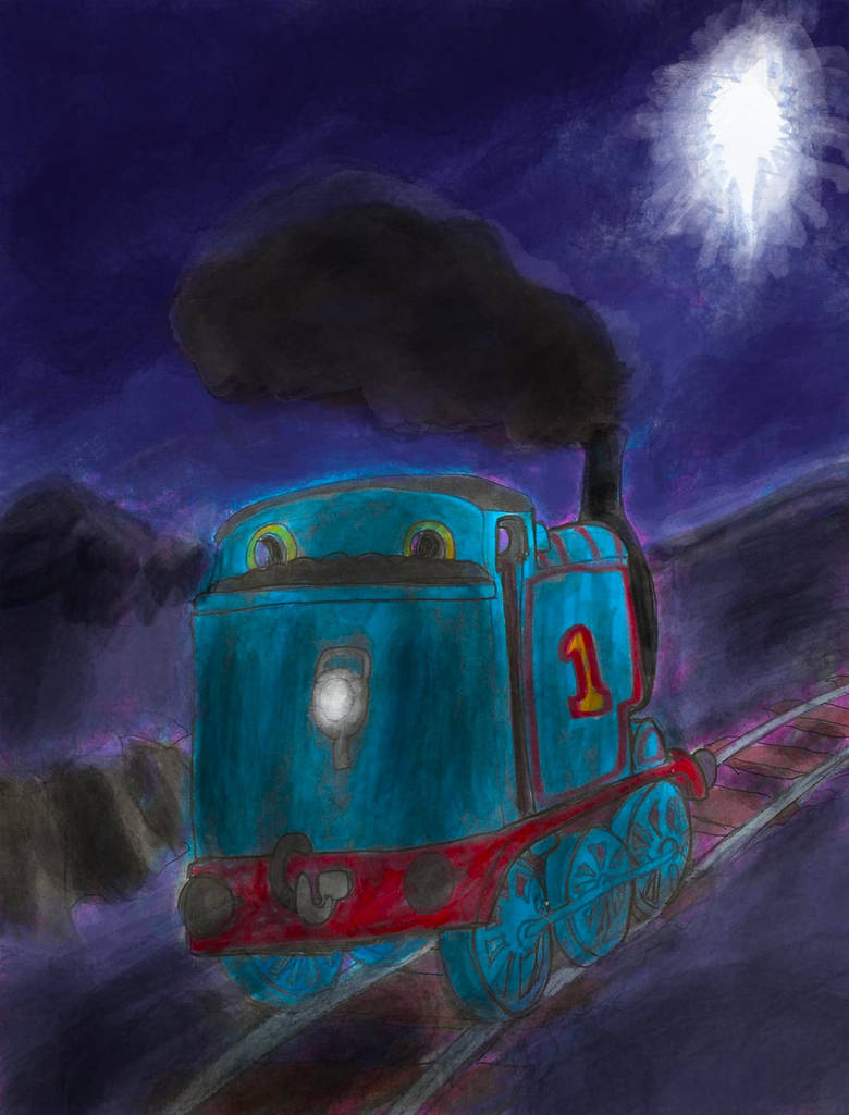 Thomas sees the Christmas Star by SonicClone on DeviantArt