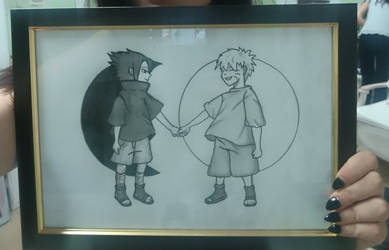 Sasuke and Naruto Yin Yang by InnerBlue