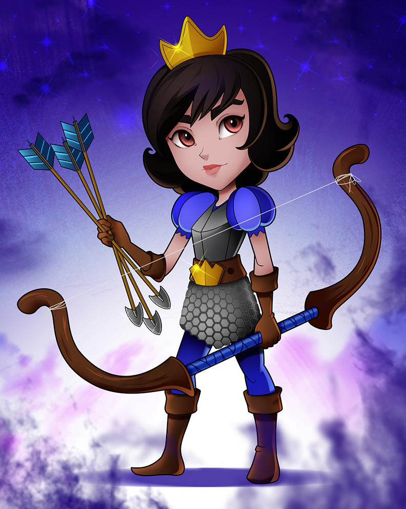 Clash Royale - Princess by Adnilustra on DeviantArt