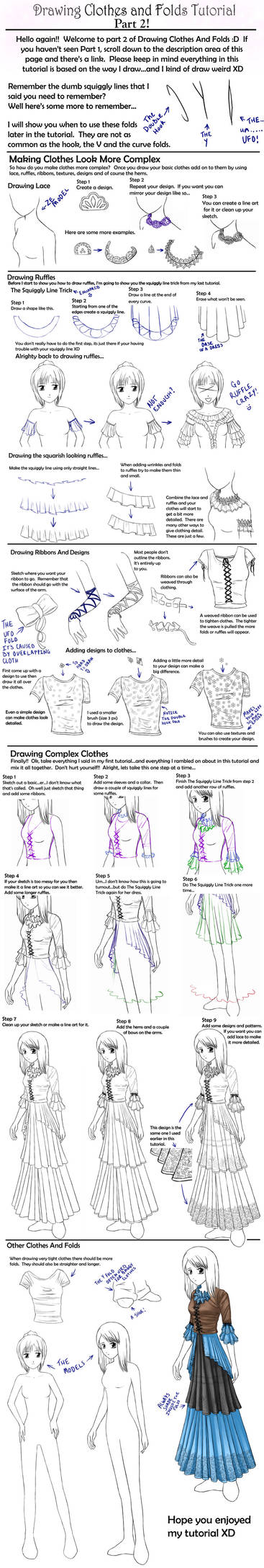 Drawing Clothes And Folds Two by Crysa