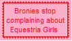 Stop it Bronies Stamp