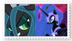 Nightmare MoonXQueen Chrysalis Stamp