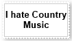 Anti Country Music Stamp by KittyJewelpet78