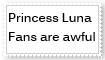 Anti Princess Luna Fans Stamp by KittyJewelpet78