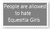 People are allowed to hate Equestria Girls by KittyJewelpet78