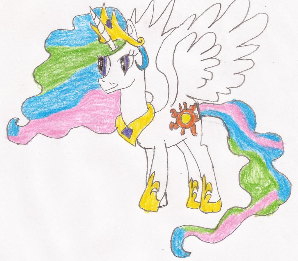 Princess Celestia Pony Drawing