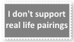 (Request) Do not support real life pairings Stamp