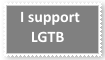 (Remake) I support LGTB Stamp