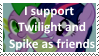 Twilight and Spike as Friends by KittyJewelpet78