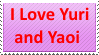 Love Yuri and Yaoi Stamp by KittyJewelpet78