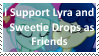 I support Lyra and Sweetie Drops as being Friends by KittyJewelpet78