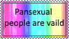 Pansexuals people are valid