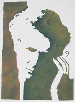 stencil of marie curie