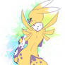 Renamon Data Flat Colour