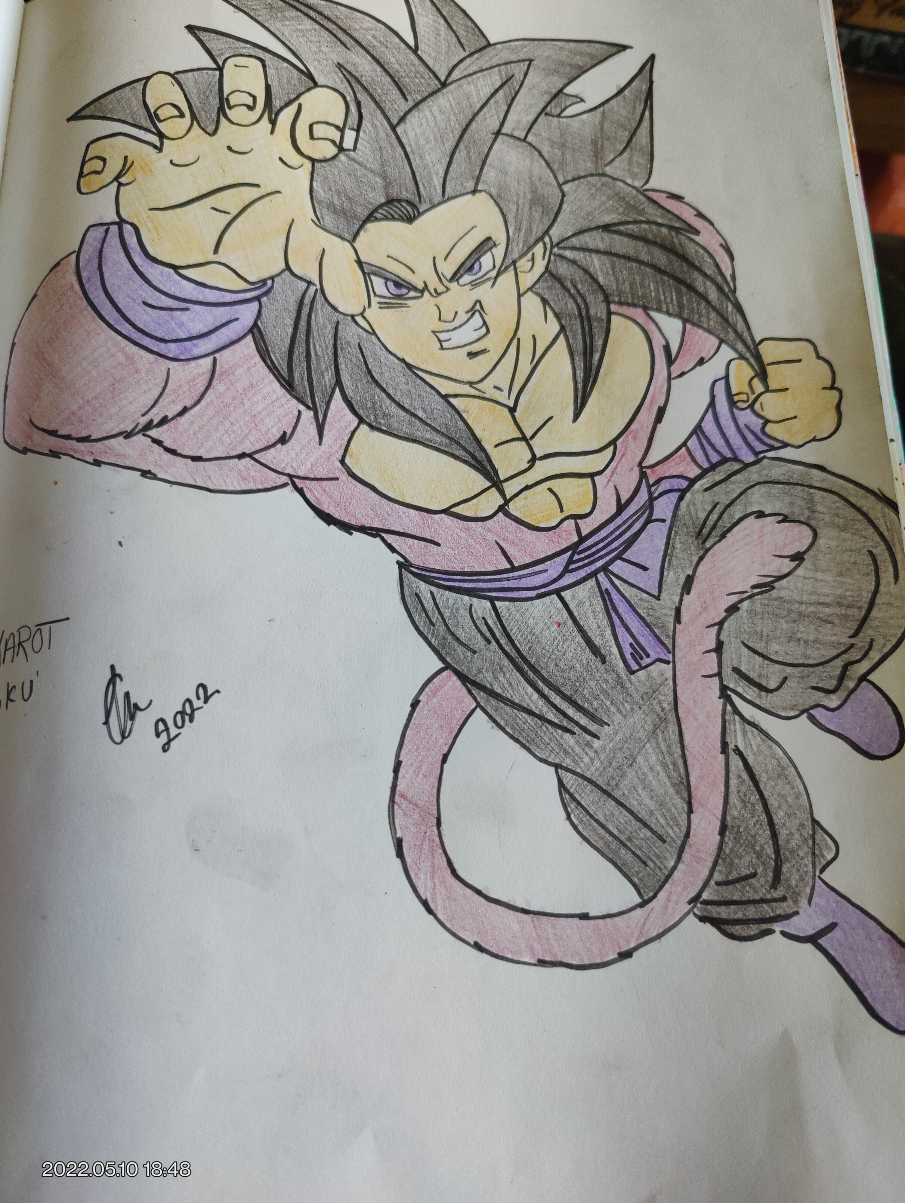 Goku super saiyan 4 draw ❤  Super sayajin, Goku, Super sayajin 4