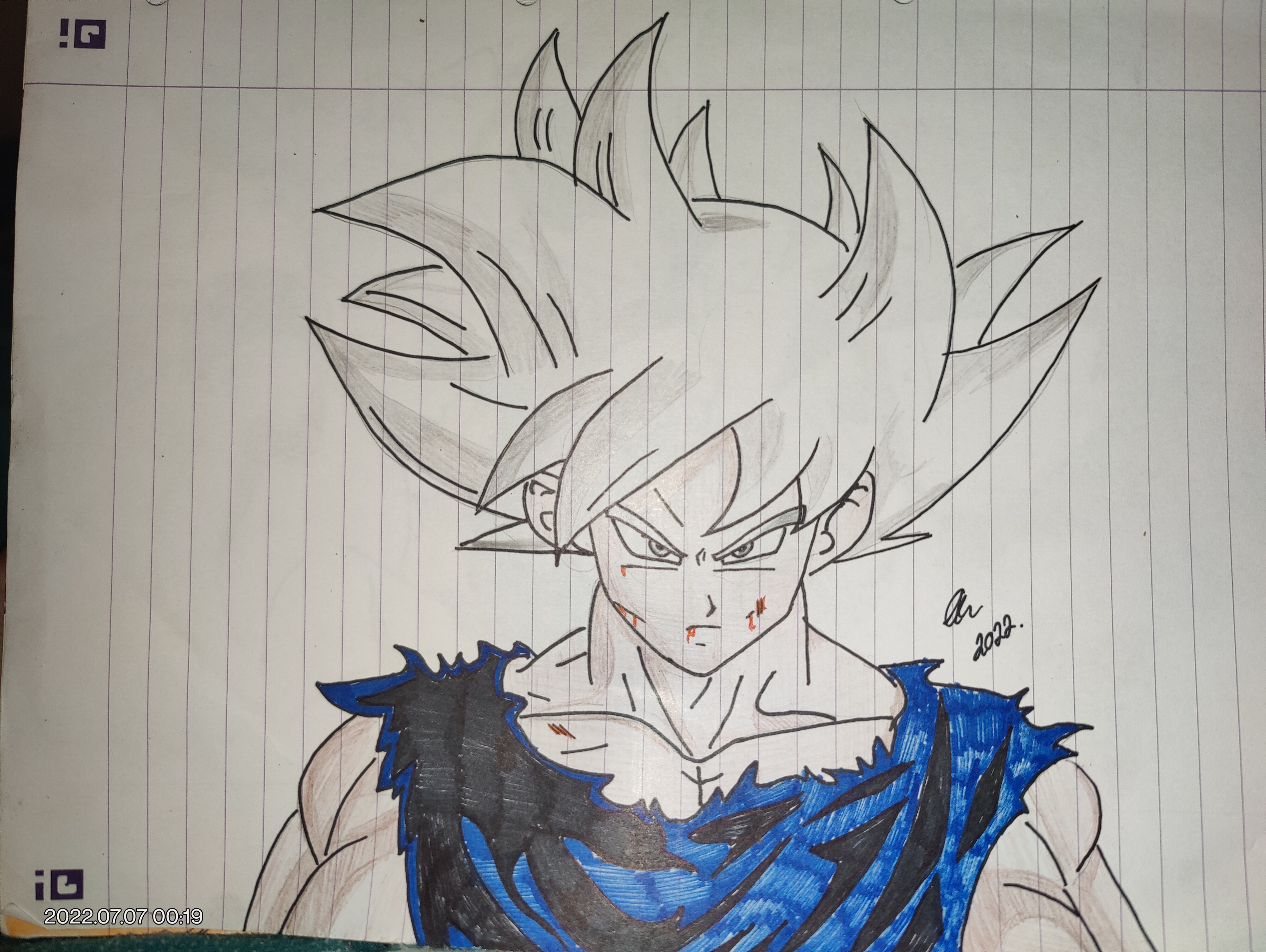 Ultra Instinct Goku - Pencils by NoonYezArt on DeviantArt