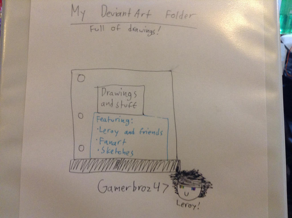 My DeviantArt Binder (And Folders!)