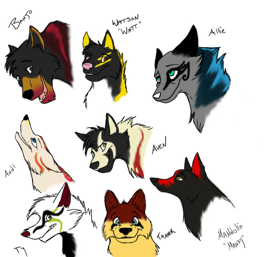 Wolf pack by KTLasair on DeviantArt