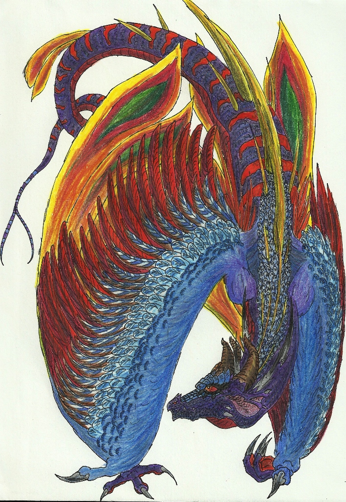 Peacockish wyvern