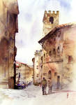 Arezzo oldtown, Italy by Zawij