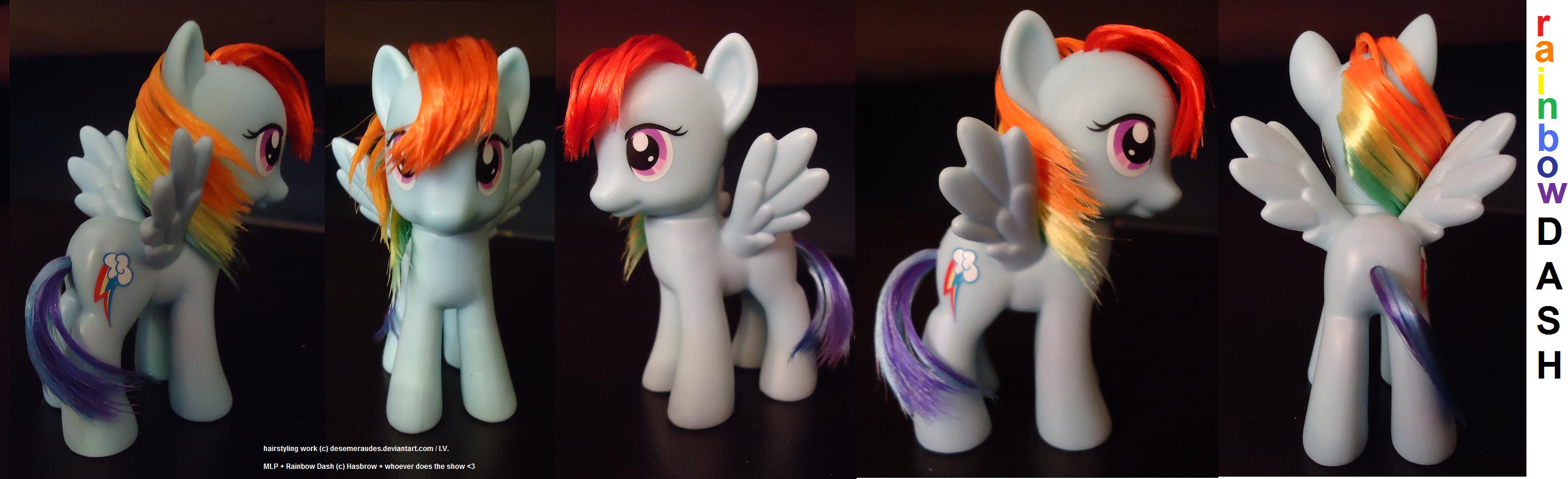 Mlp Rainbow Dash Hair By Desemeraudes On Deviantart