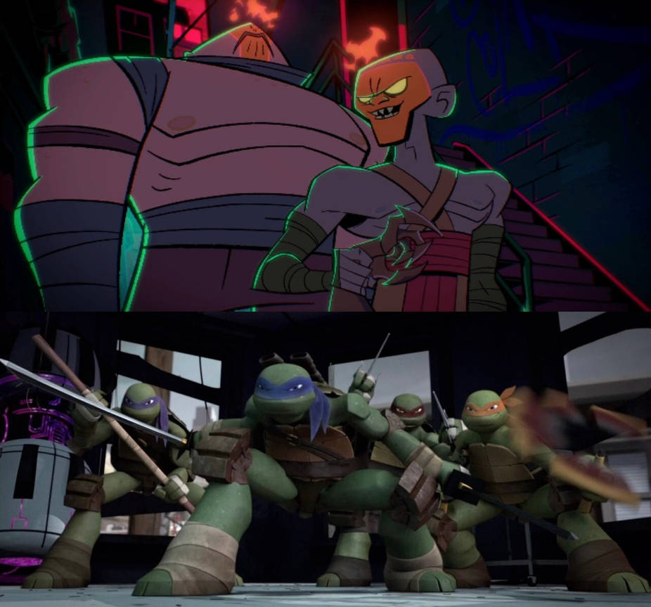 Tmnt Two Toes TMNT 2012 Confronts Foot Lieutenant and Foot Brute by FutureAshton2044 ...