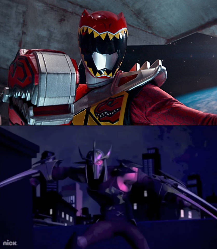 Destroydaah Red Ranger Red Ranger (Dino Charge) vs Shredder by FutureAshton2044 on DeviantArt