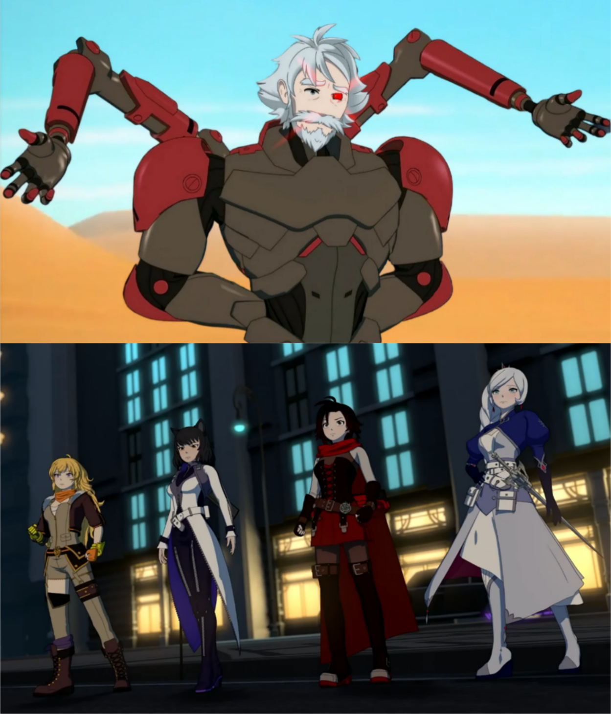 Merlot Android Rwby Team RWBY Confronting Merlot by FutureAshton2044 on DeviantArt