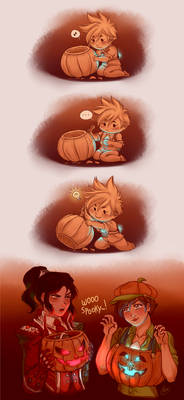 Vampire And Pumpkins