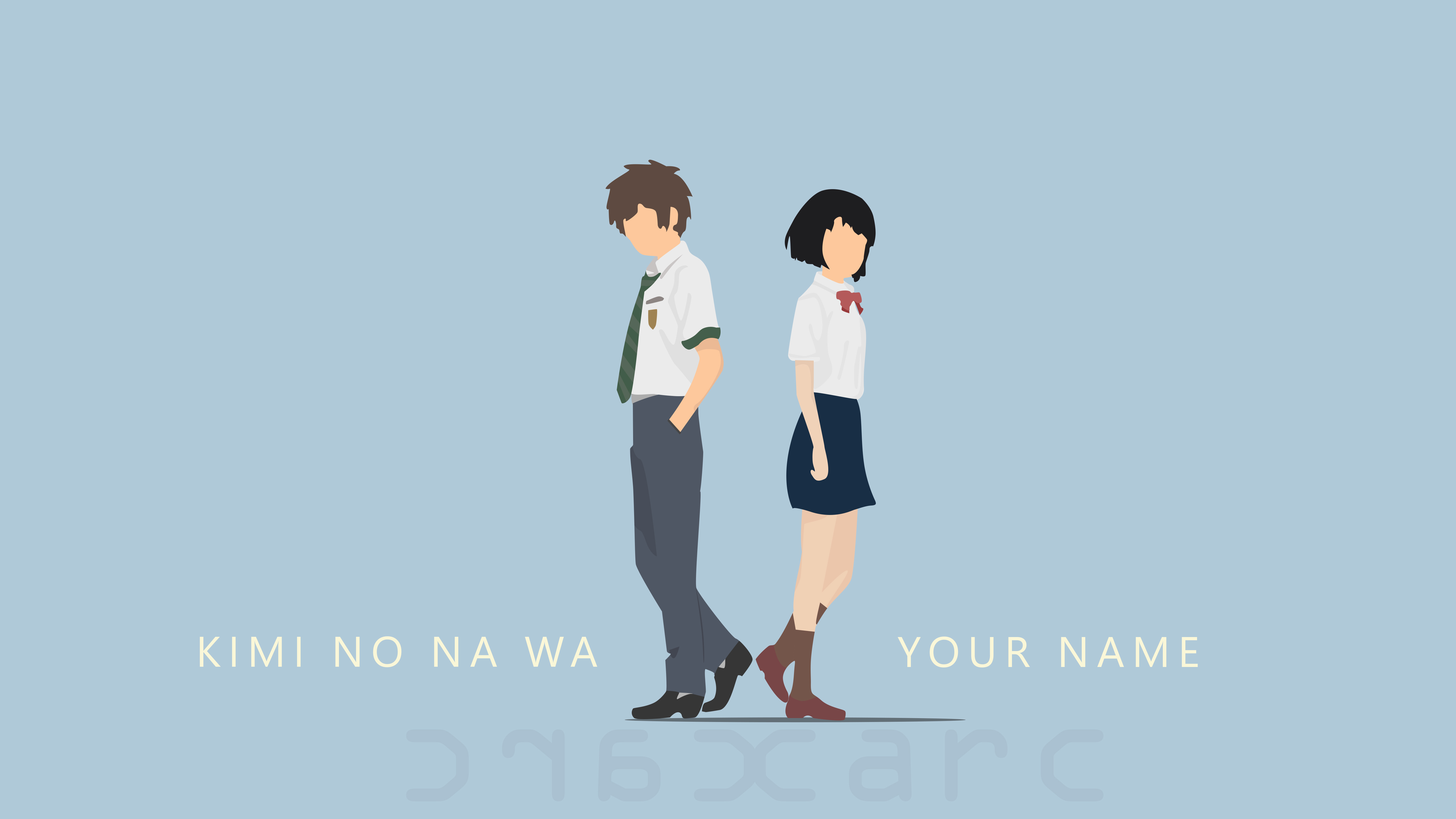 Kimi no Nawa Wallpaper Minimalist by kuuhaku404 on DeviantArt