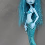 Monster high repaint Abbey blue mermaid