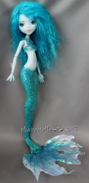 Monster high repaint Lagoona Aqua Mermaid