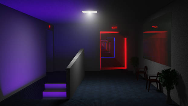 Backrooms Level 0 With blue chair w entity by mysteriouspoggers12 on  DeviantArt