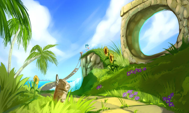 At Green Hill Zone