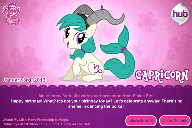 Ponyscopes (Capricorn pony)