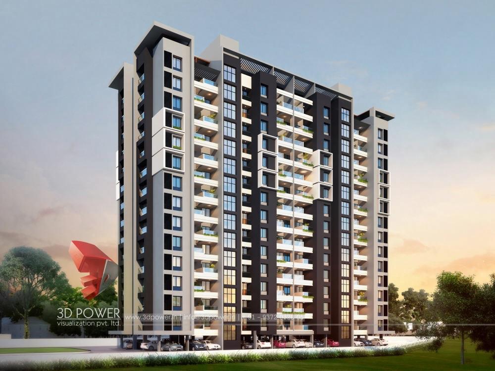 High-rise-apartment-exterior-render-architectural- by mahesh50 on ...