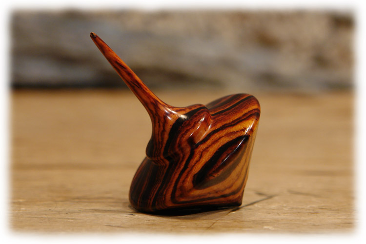 Cocobolo Wood Spinning Top - Holzkreisel Cocobolo