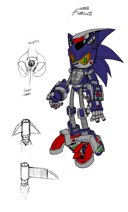 SILVER SONIC MK3 (Version 1.0) by Zeusthefox on DeviantArt