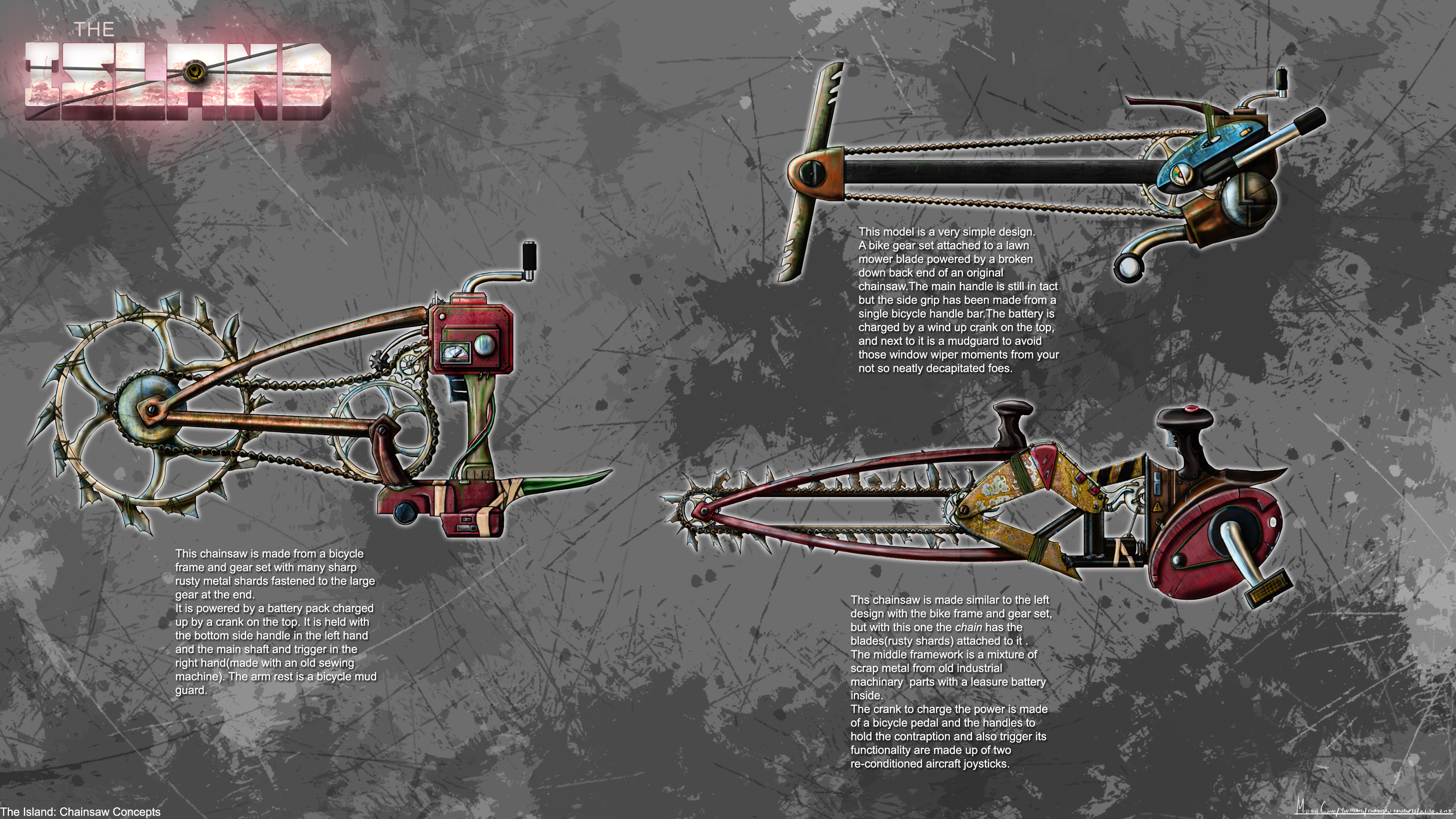 The Island: Chainsaw concepts