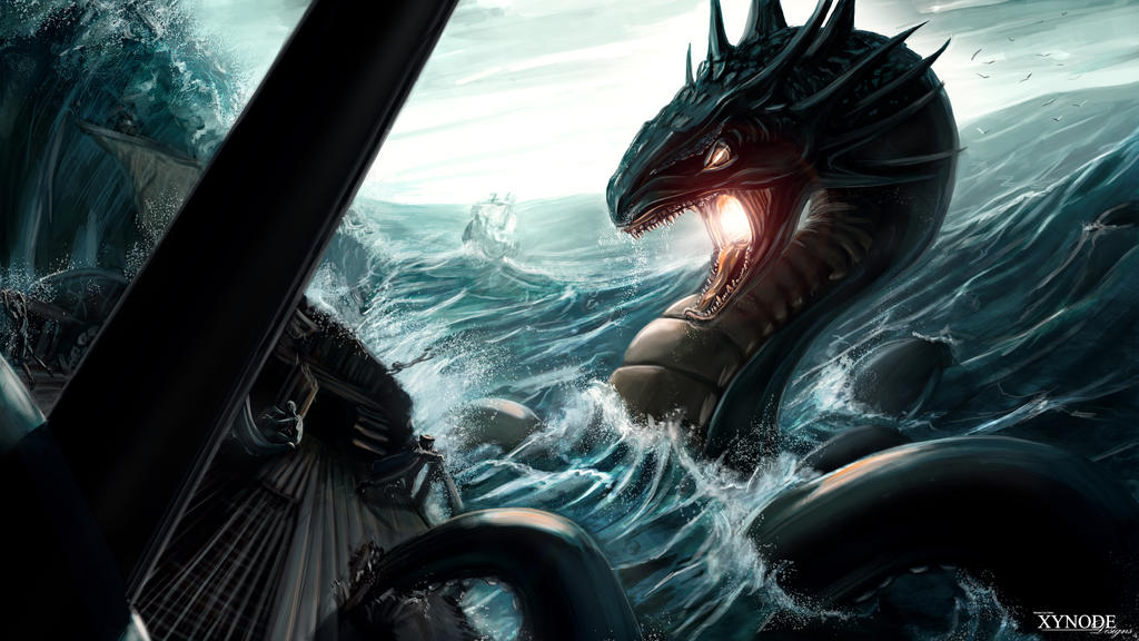 Sea Serpent by xynode