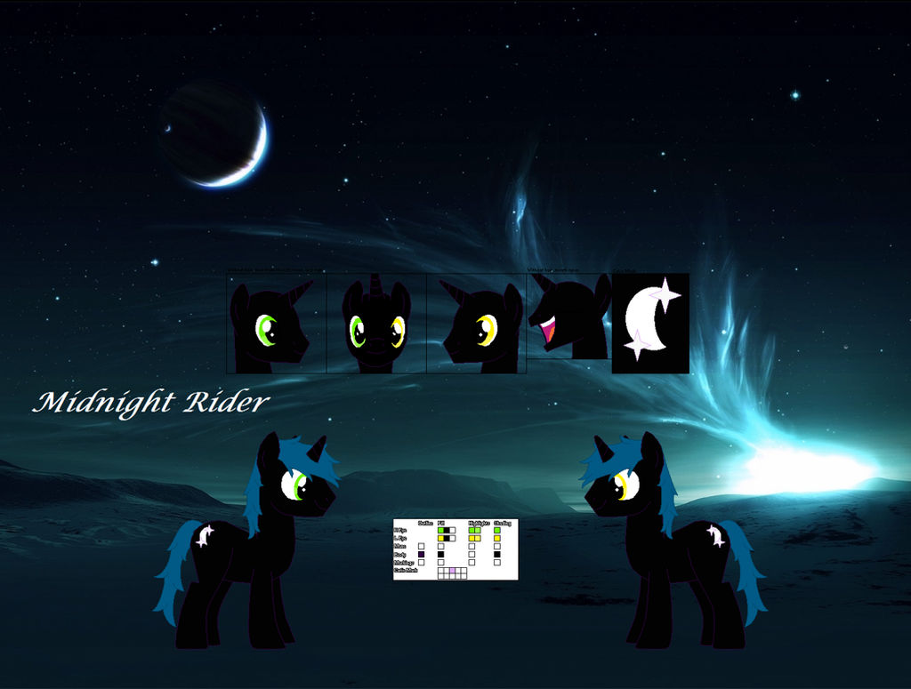 MLP OC: Midnight Rider by Llamagal21 on DeviantArt