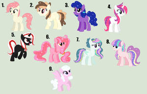 Mlp Adopts: 5-15 point (Glitter Ponies) [CLOSED]