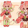 OPEN auction!! adoptable strawberry swirl cat
