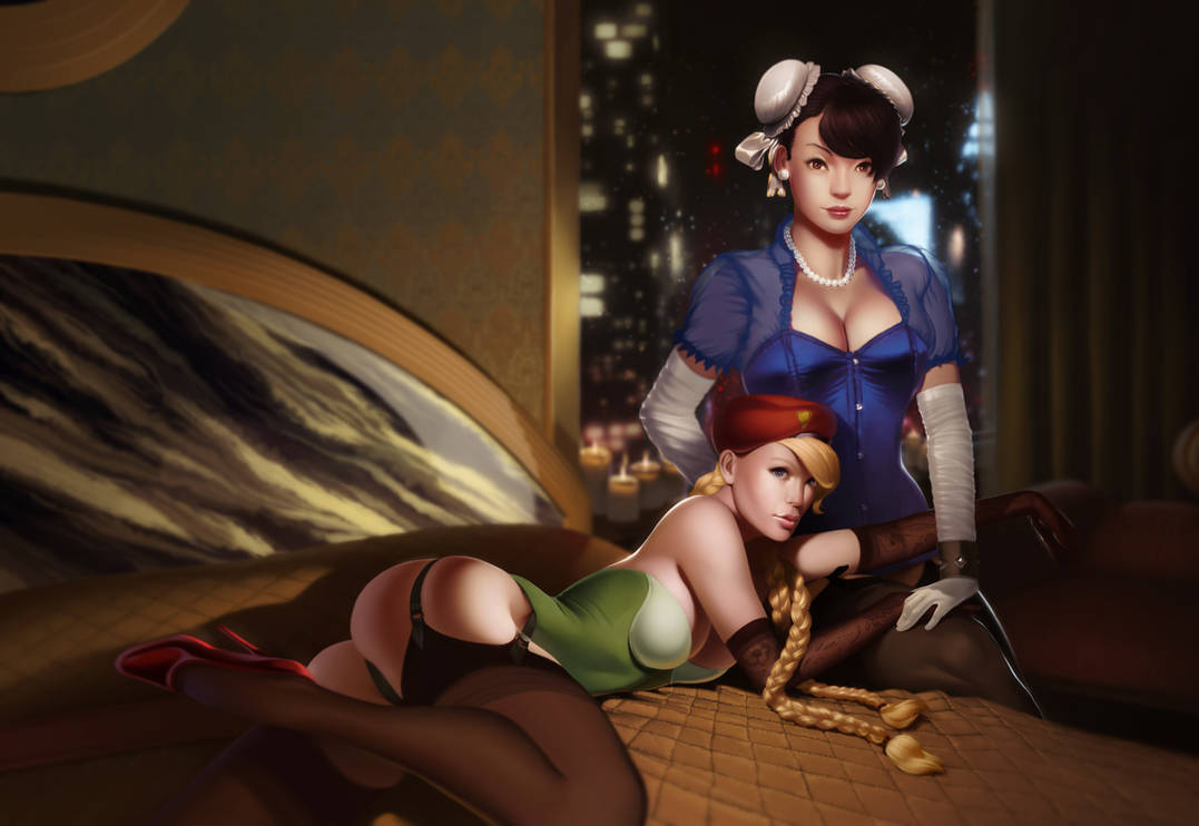 chun li and cammy by achibner
