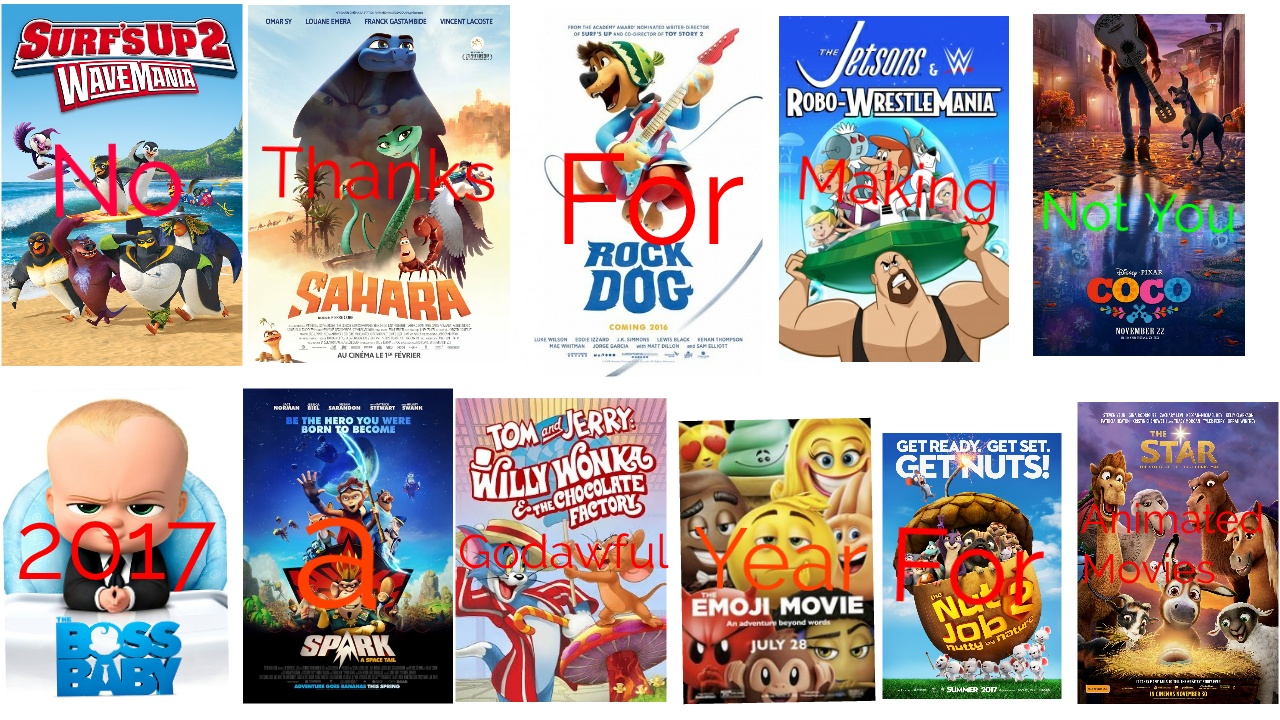 2017 Animated Films Meme by SeanTheGem on DeviantArt