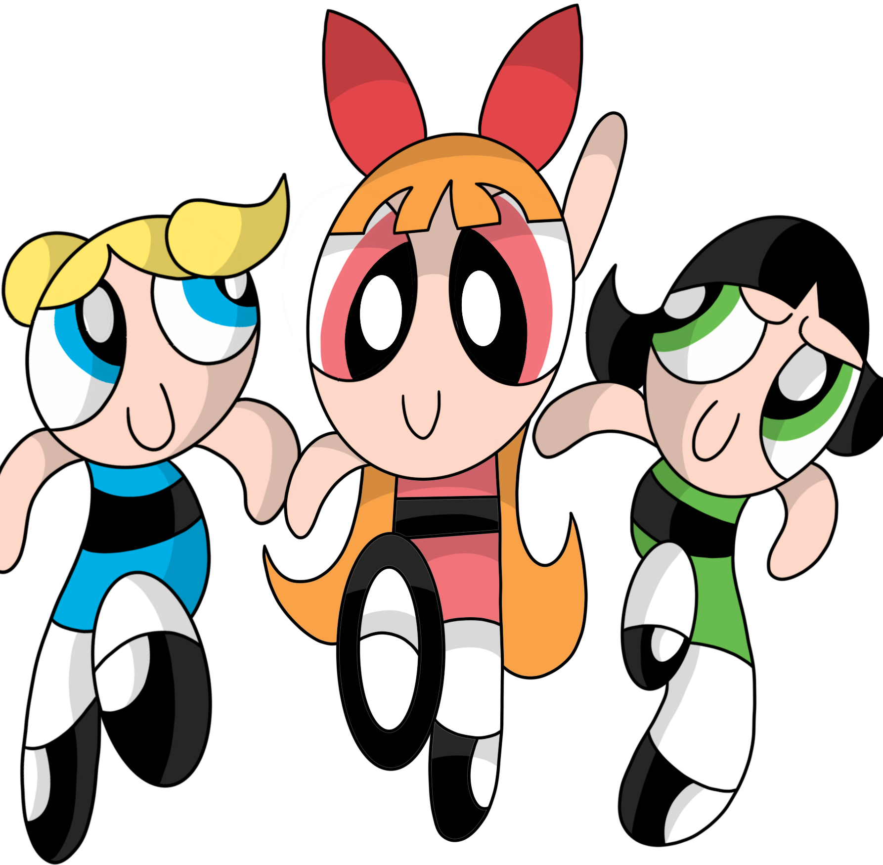 Powerpuff Style. Deviantart The Powerpuff Girls in my Art Style by SeanTheGem on DeviantArt