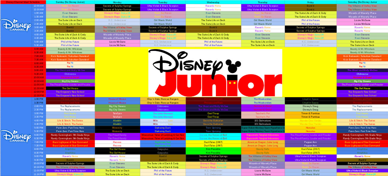 Disney Channel Schedule April 2025