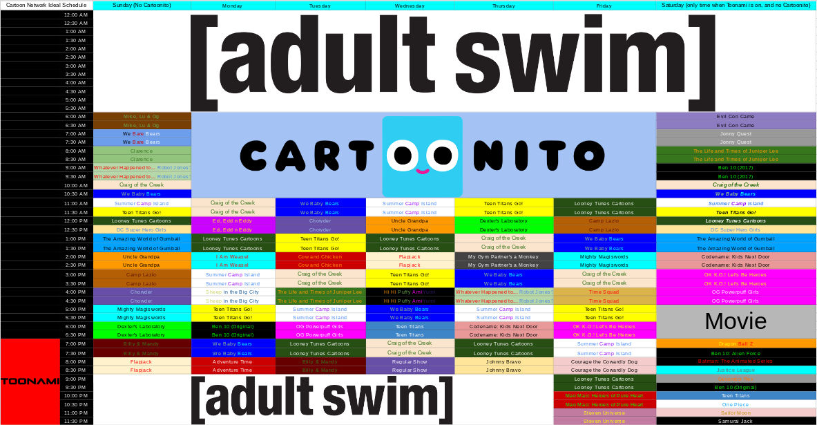 FM Cartoon Network Spreadsheet Schedule: 9-28-2022 by SeanTheGem on DeviantArt fm-cartoon-network-spreadsheet-schedule-9-28-2022-by-seanthegem-on-deviantart